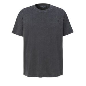 Major Threads Signature Boxed T-Shirt S Black Acid Wash Logo Tee 100% Cotton NWT